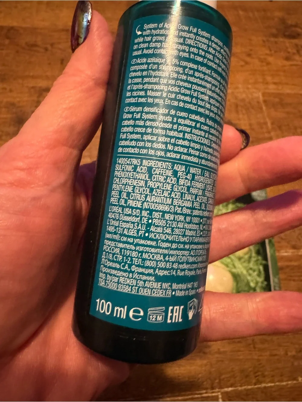 REDKEN Acidic Grow Full System Scalp & Hair Serum 3.4 oz